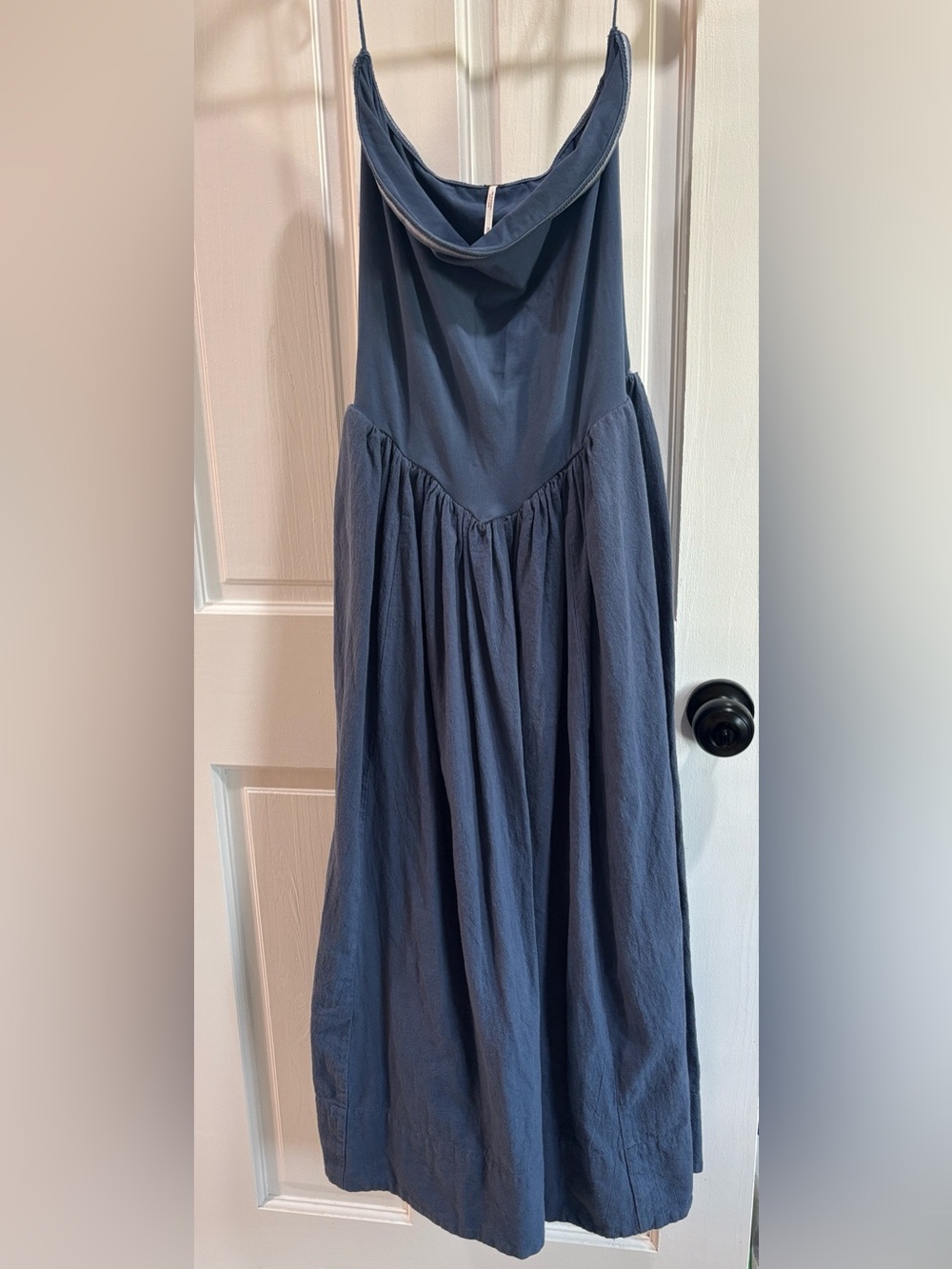 Free People Free-Est Onda Drop-Waist Tube Midi Dress in Blue